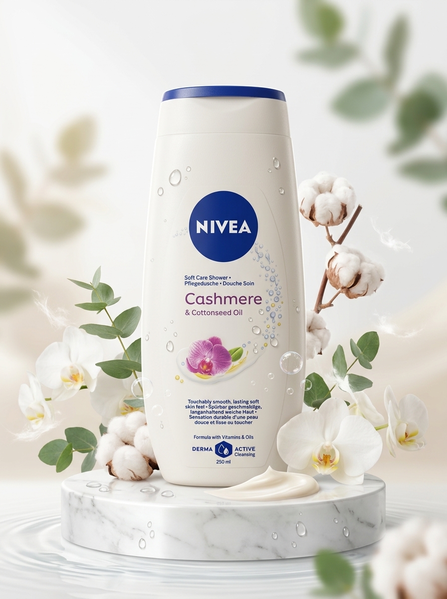 NIVEA Cashmere & Cottonseed Oil Soft Care Shower Gel 250ml